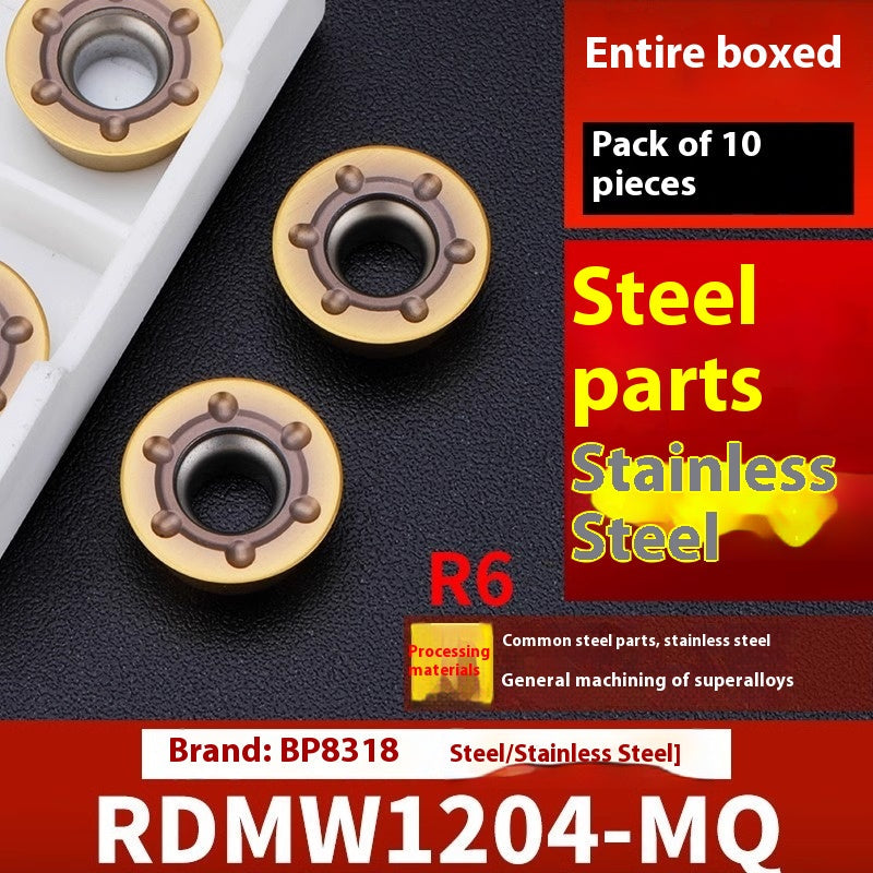 2042-CNC milling inserts, RPMW carbide R5 machining center, R4 milling machine, R6 milling inserts, RPMT round cutter cutters Shandong Denso Pricision Tools Co.,Ltd.